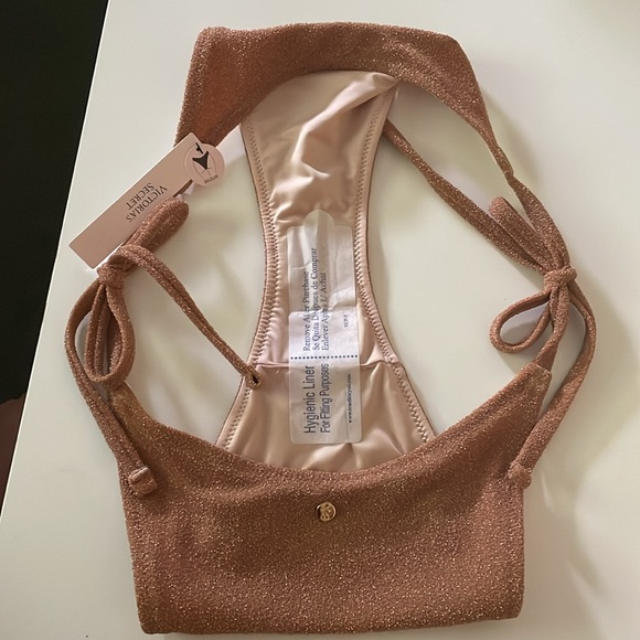 Victoria’s Secret Shimmer Side-Tie Brazilian Bikini Bottom in Toasted Sugar - Picture 5 of 7